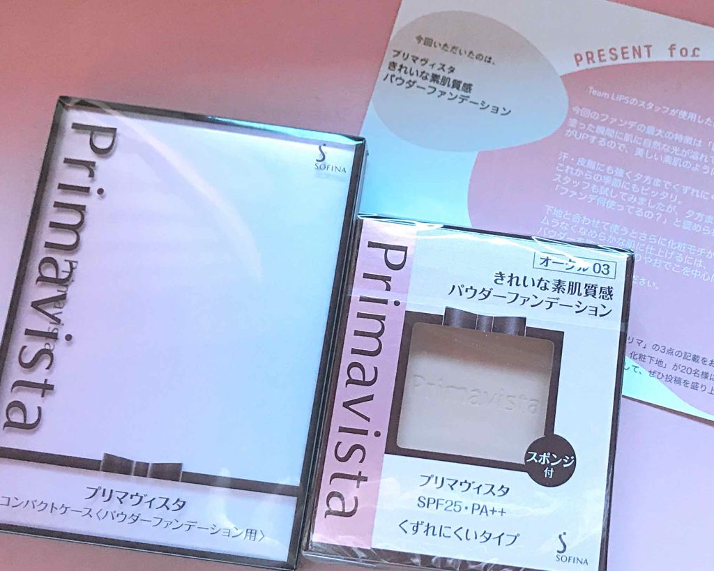 くずれにくい きれいな素肌質感パウダーファンデーション/プリマヴィスタ/パウダーファンデーションを使ったクチコミ(1枚目)