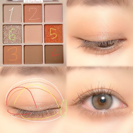 ムードブレンディングシャドウパレット/Coralhaze/アイシャドウパレットを使ったクチコミ(9枚目)