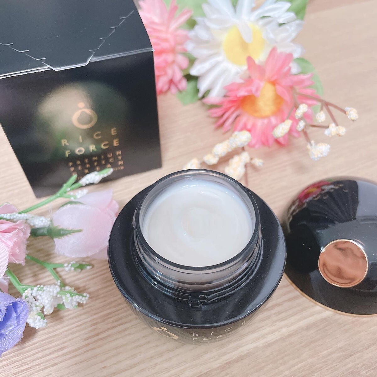 プレミアムパーフェクトクリーム/ライスフォース/フェイスクリームを使ったクチコミ(2枚目)