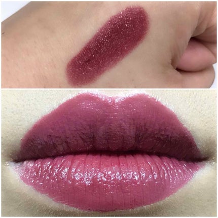 ルージュ アンリミテッド ラッカーシャイン<2019年クリスマスコフレ限定>/shu uemura/口紅を使ったクチコミ(2枚目)