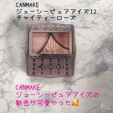 ♡CANMAKE ジューシーピュアアイズの新色が可愛かった🥰〜CANMAKE ジューシーピュアアイズ12 チャイティーローズ〜♡

こんばんは🌙*ﾟ
昨日の投稿でも書いた通り、昨日CANMAKEのジュー