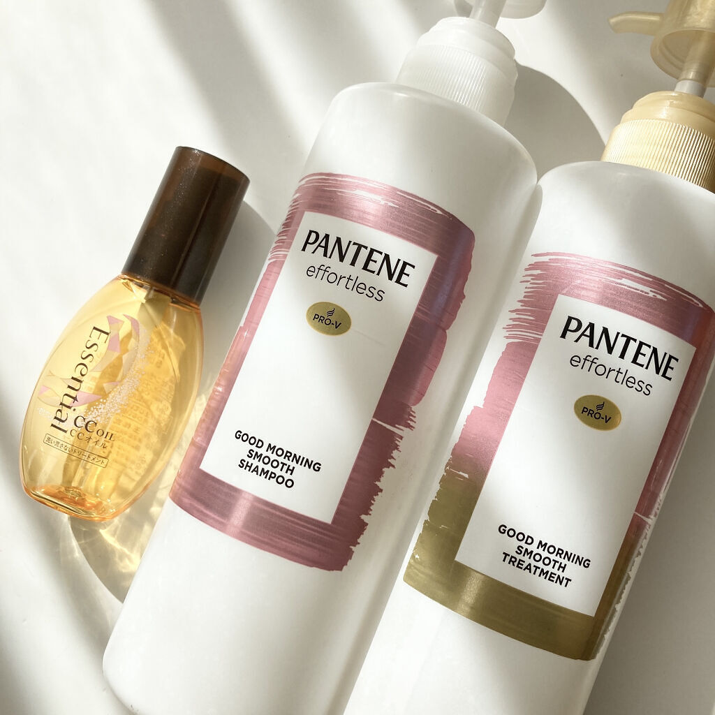 パンテーン エフォートレス グッドモーニング スムース シャンプー／トリートメント/パンテーン/市販シャンプーを使ったクチコミ（1枚目）