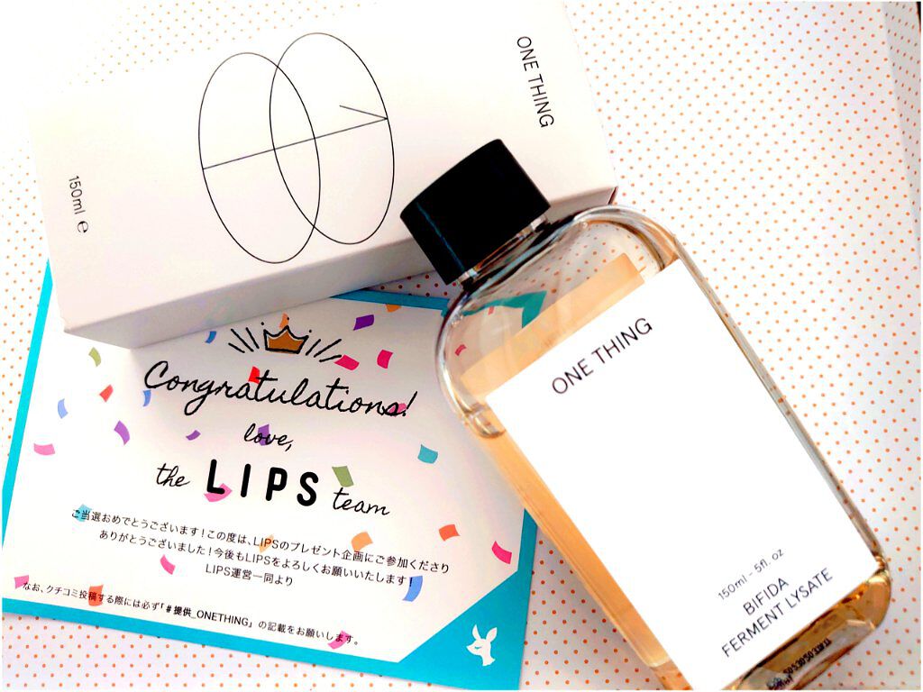 ビフィズス菌化粧水/ONE THING/化粧水を使ったクチコミ（1枚目）