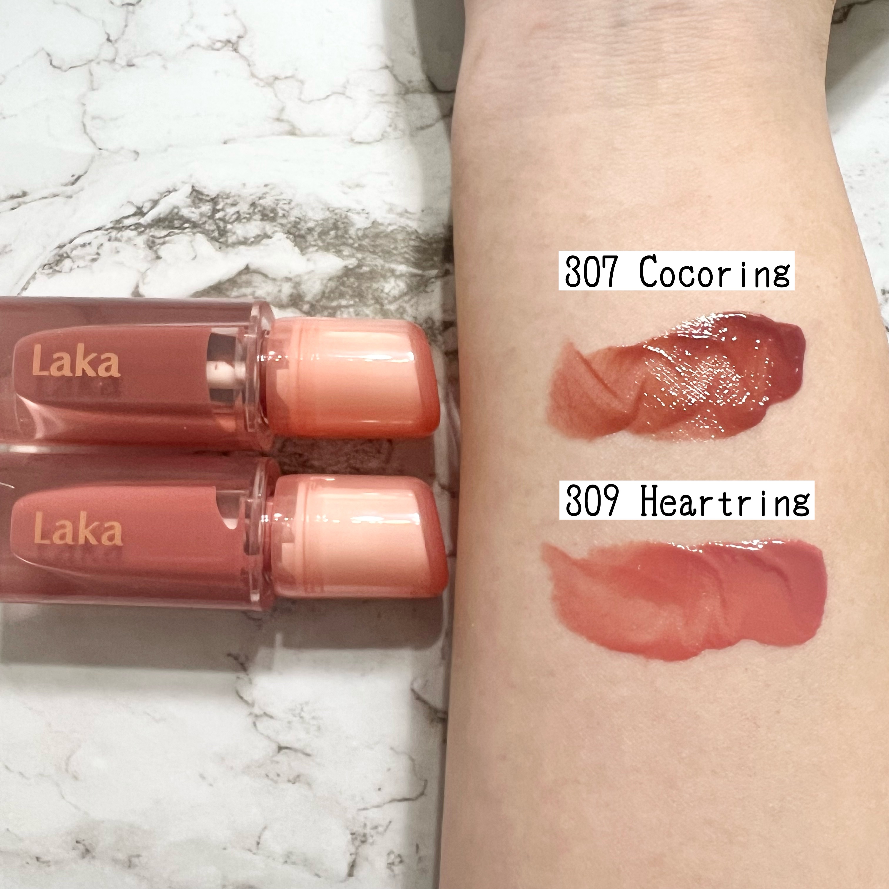 ジェリーイングヌードグロス/Laka/リップグロスを使ったクチコミ（2枚目）