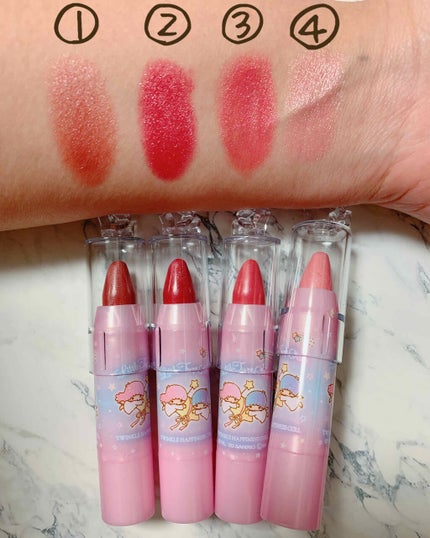 TWINKLE HAPPINESS GIRL/セリア/スティックアイシャドウを使ったクチコミ(2枚目)