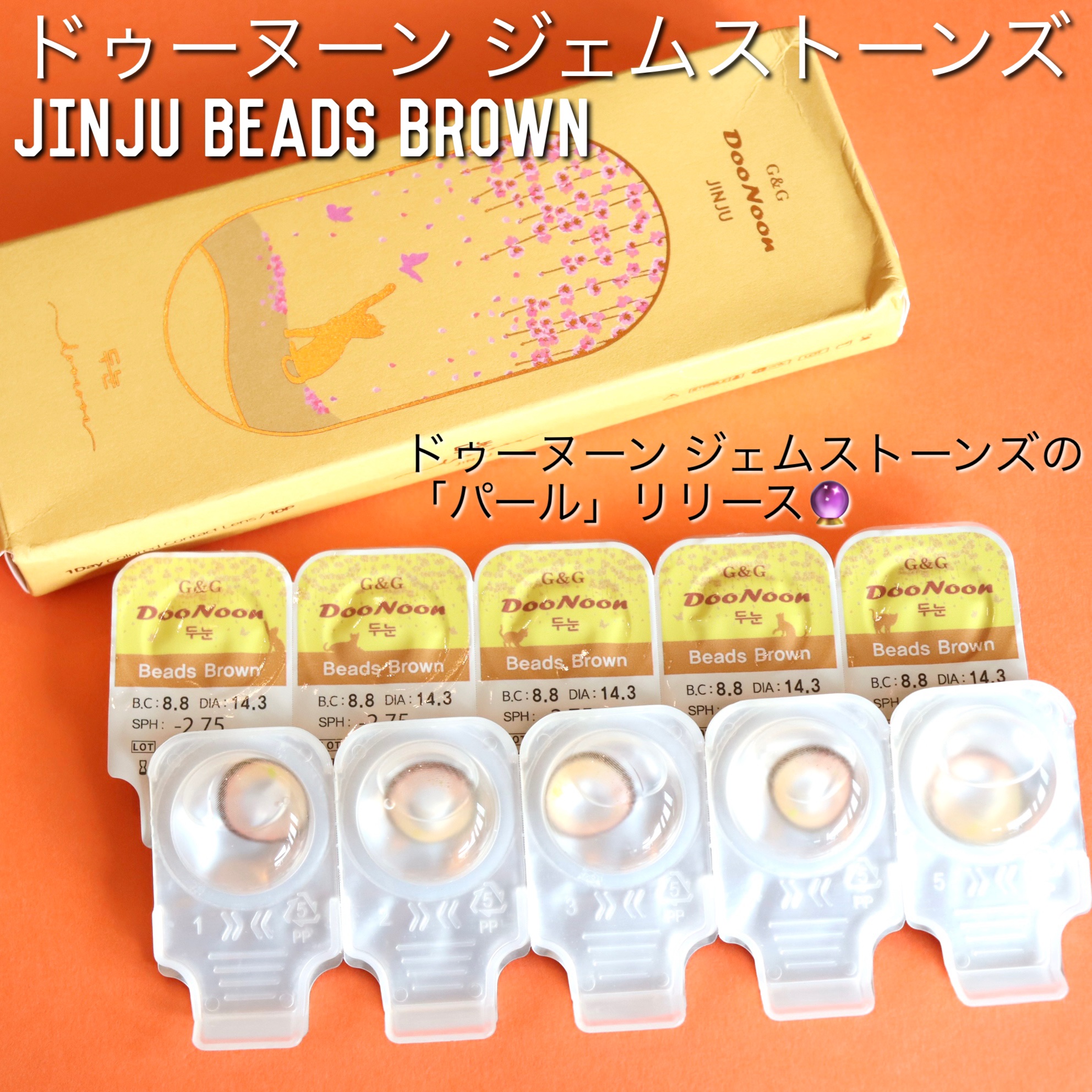 JINJU BEAMS/G&G DooNoon 둔눈/カラーコンタクトレンズを使ったクチコミ（2枚目）
