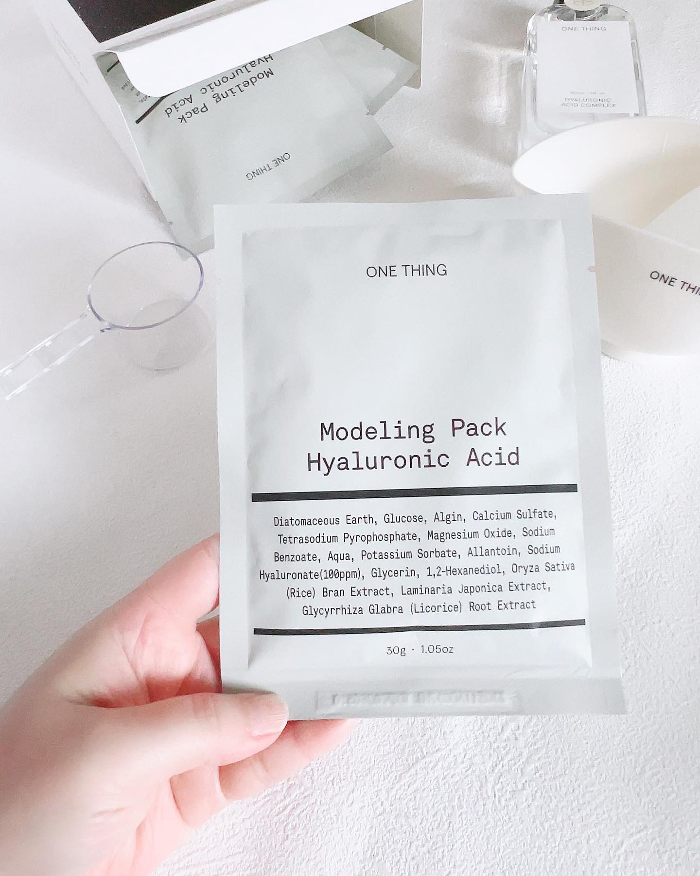 モデリングパック ヒアルロン酸 /ONE THING/洗い流すパック・マスクを使ったクチコミ（2枚目）