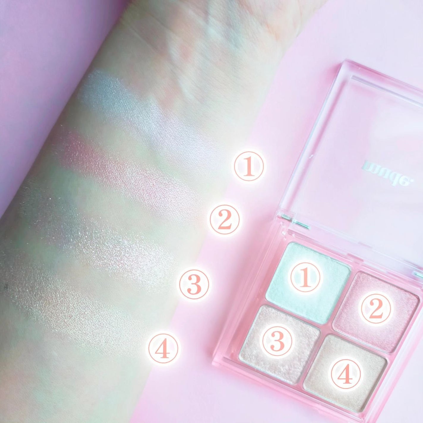 フルブルームグロウパレット/mude/アイシャドウパレットを使ったクチコミ(4枚目)