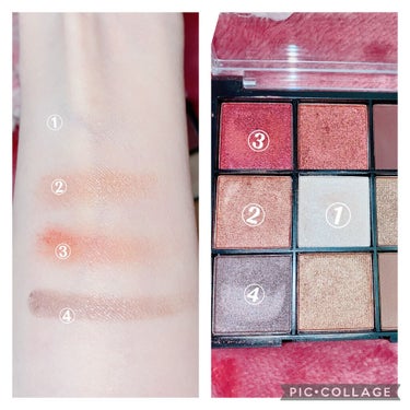 UR GLAM　BLOOMING EYE COLOR PALETTE 02/U R GLAM/アイシャドウパレットを使ったクチコミ（2枚目）