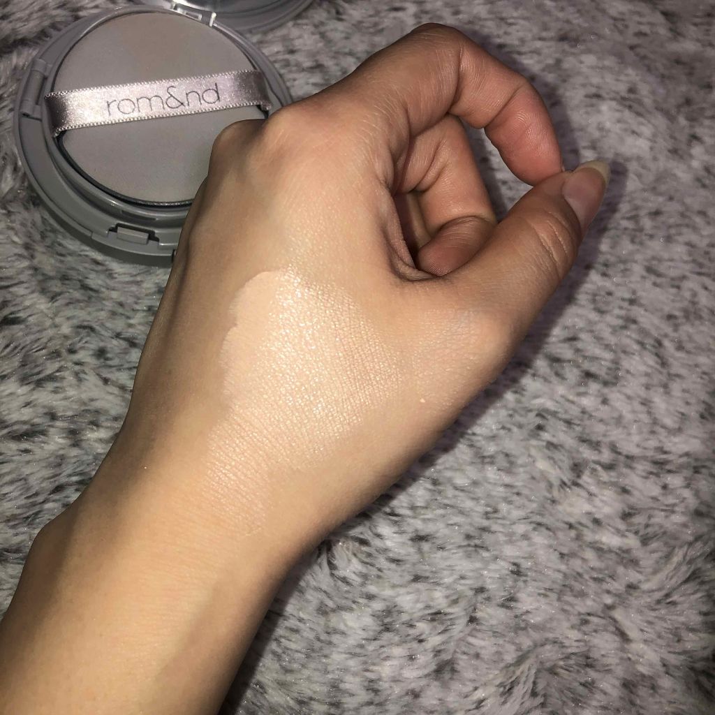 ゼロクッション/rom&nd/クッションファンデーションを使ったクチコミ(2枚目)