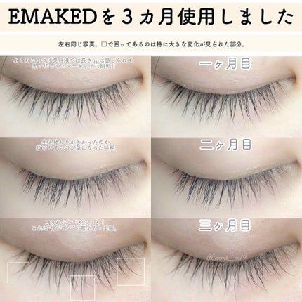 EMAKED(エマーキット)/水橋保寿堂製薬/まつげ美容液を使ったクチコミ(2枚目)