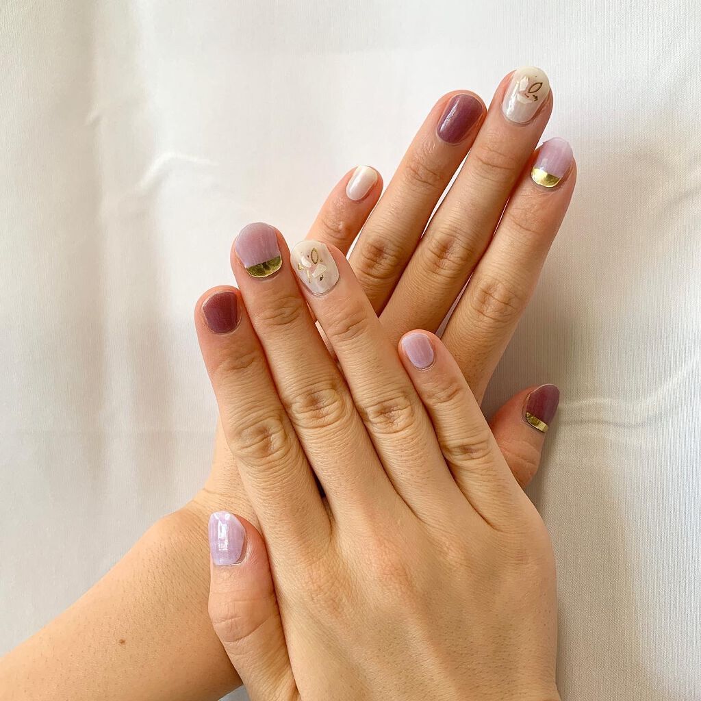 クイックジェルネイルシール/lacoraran/ネイルシールを使ったクチコミ(3枚目)