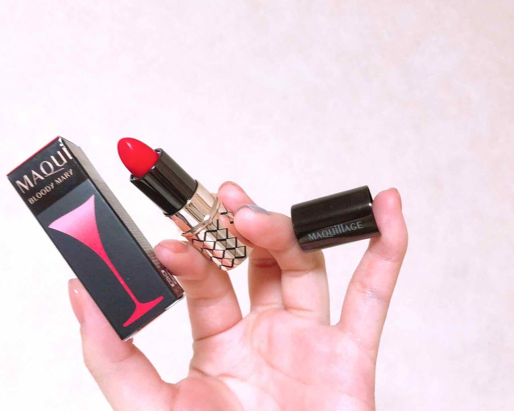 ルージュ ミニ RD404 ブラッディマリー/マキアージュ/口紅を使ったクチコミ（1枚目）