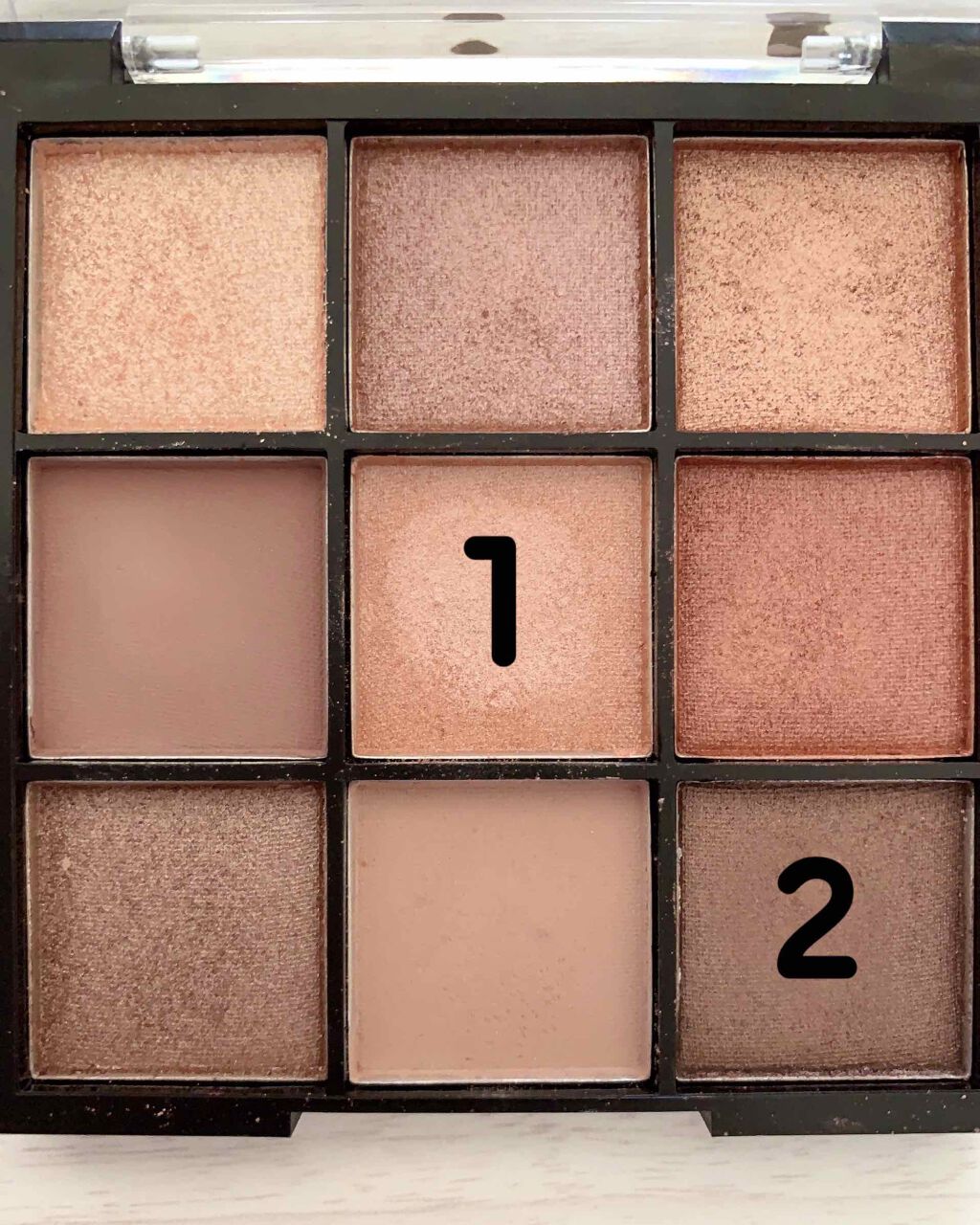 UR GLAM BLOOMING EYE COLOR PALETTE/U R GLAM/アイシャドウパレットを使ったクチコミ(2枚目)