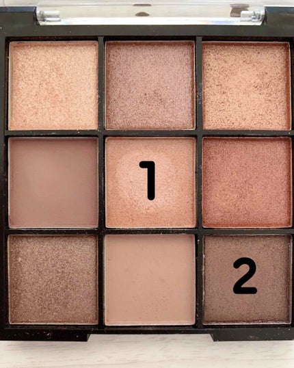 UR GLAM BLOOMING EYE COLOR PALETTE/U R GLAM/アイシャドウパレットを使ったクチコミ(2枚目)