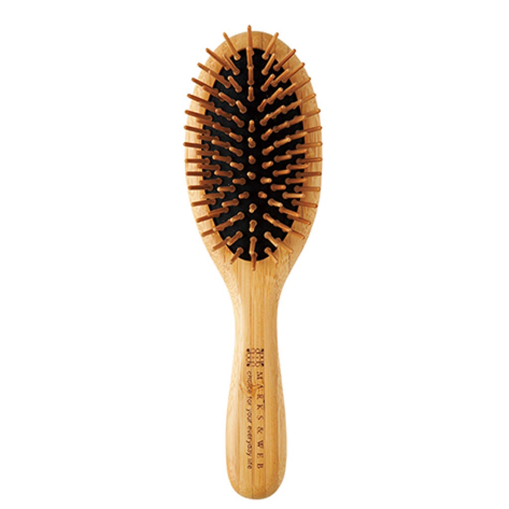 ウッドヘアブラシ ライトブラウン MARKS&WEB