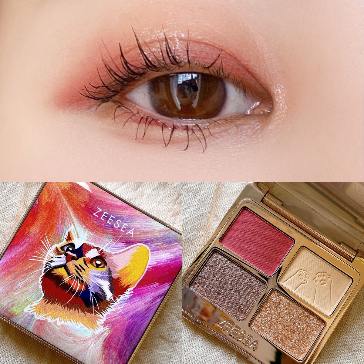 アニマルアイシャドウ(4シェード)/ZEESEA/アイシャドウパレットを使ったクチコミ(9枚目)