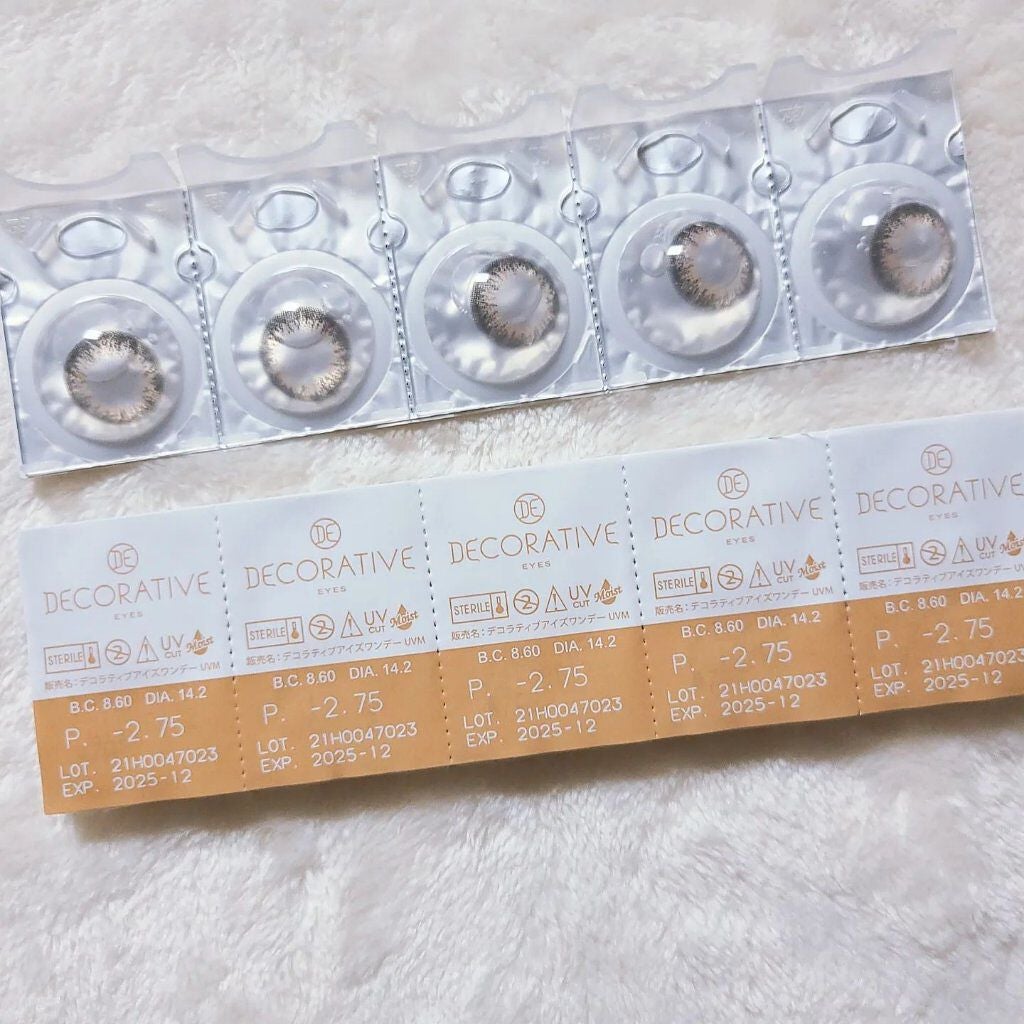 デコラティブアイズ UVモイスト/Decorative Eyes/カラーコンタクトレンズを使ったクチコミ(3枚目)