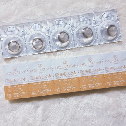 デコラティブアイズ UVモイスト/Decorative Eyes/カラーコンタクトレンズを使ったクチコミ(3枚目)