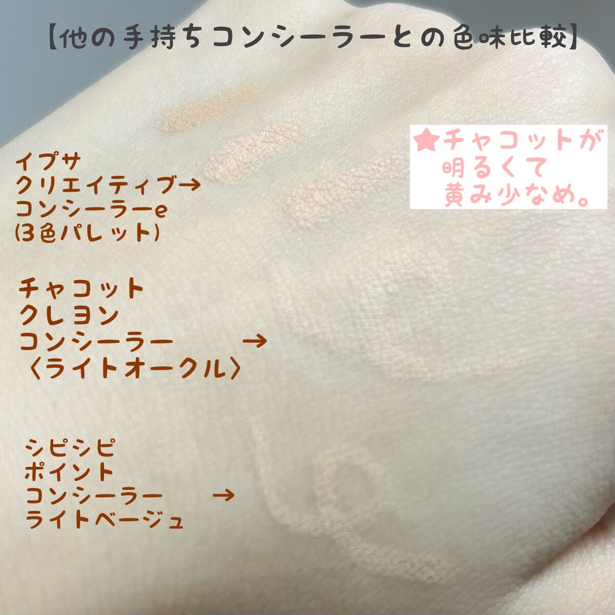 クレヨンコンシーラー/チャコット・コスメティクス/ペンシルコンシーラーを使ったクチコミ(3枚目)