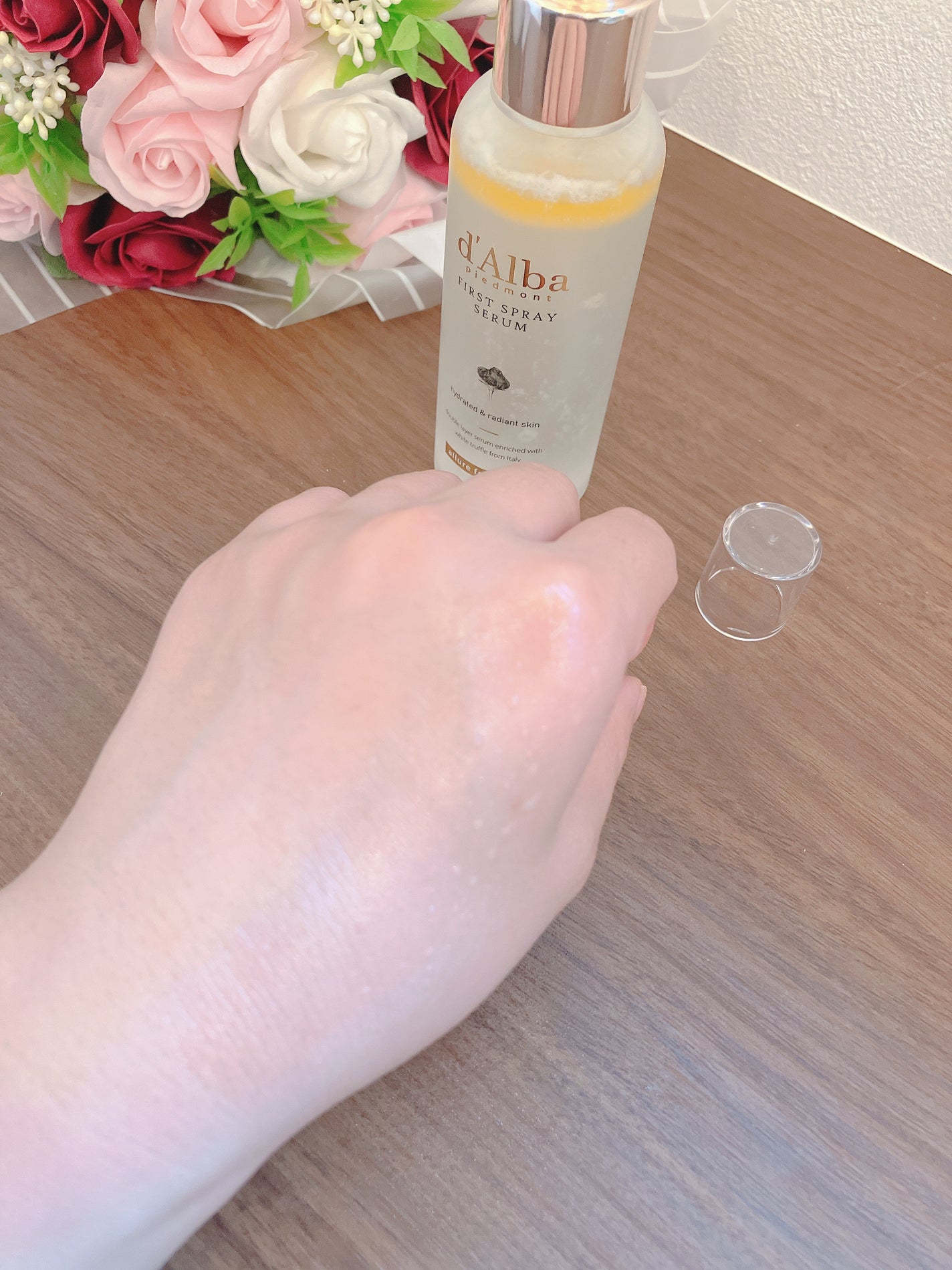 ダルバ ホワイトトリュフファーストスプレーセラム/ダルバ/ミスト状化粧水を使ったクチコミ(4枚目)