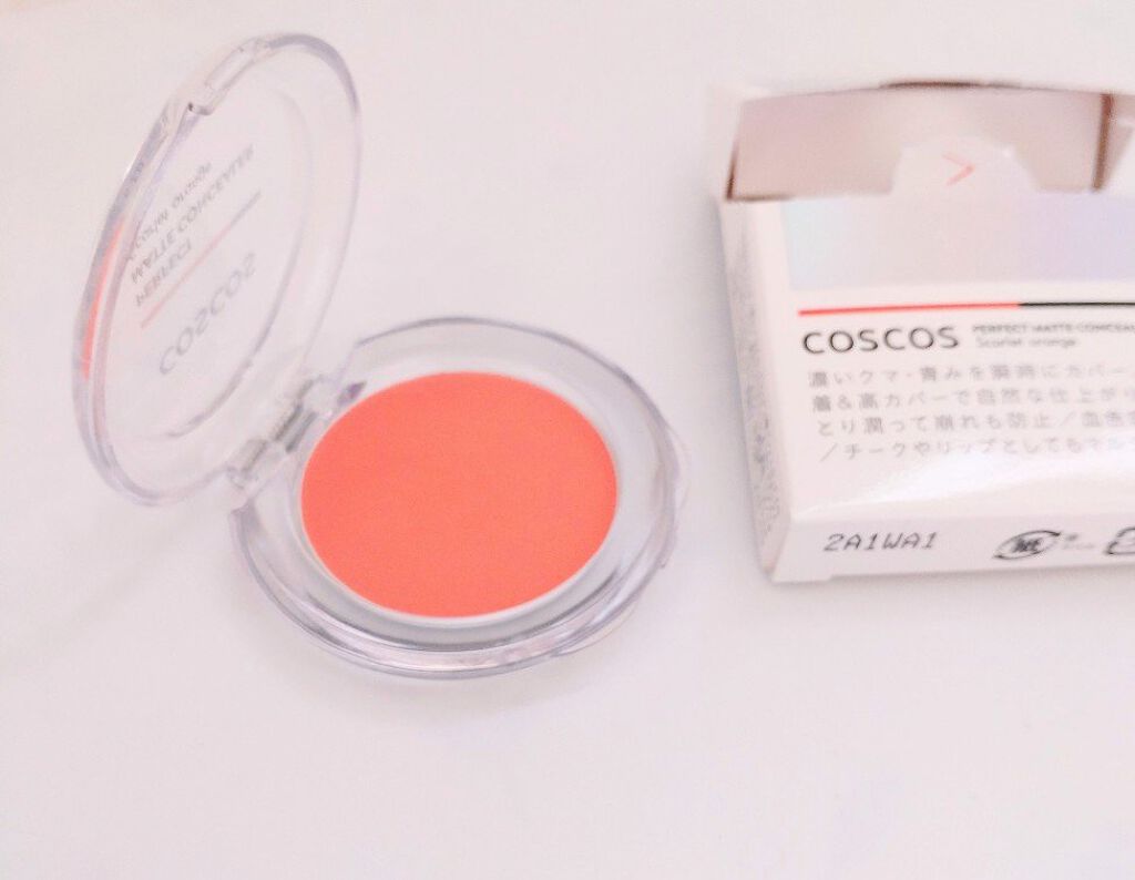 COSCOS パーフェクトマットコンシーラー スカーレットオレンジのクチコミ「🌟coscos パーフェクトマットコンシーラー
スカーレットオレンジ

目の下にある濃いめのク.....」（2枚目）