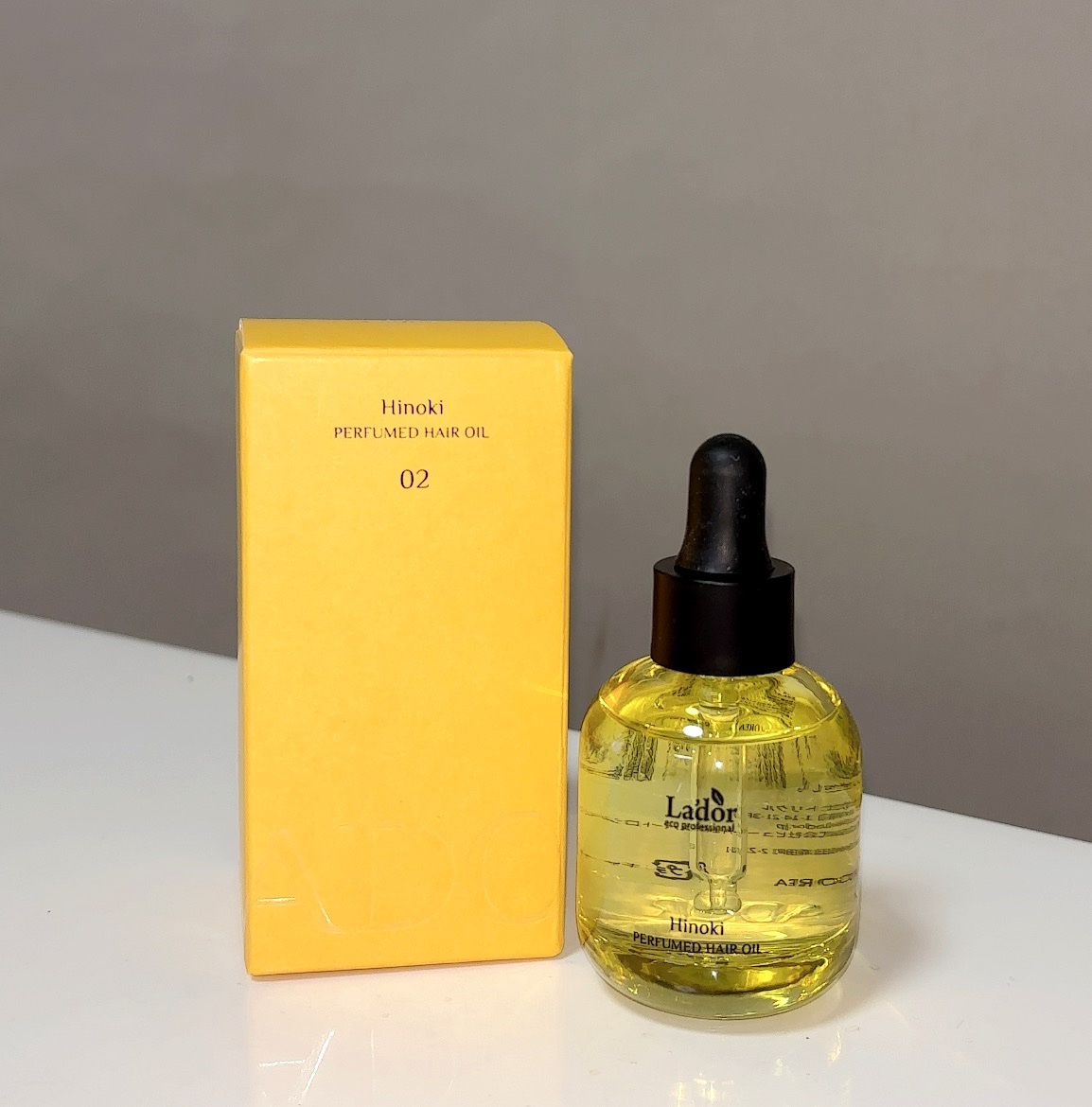 パフュームヘアオイル ヒノキ/La'dor/ヘアオイルを使ったクチコミ（2枚目）