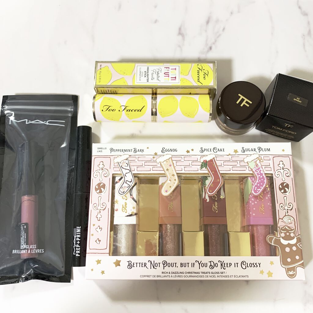 リッチ＆ダズリン ハイシャイン スパークリング リップグロス ホリデー セット/Too Faced/メイクアップキットを使ったクチコミ（1枚目）