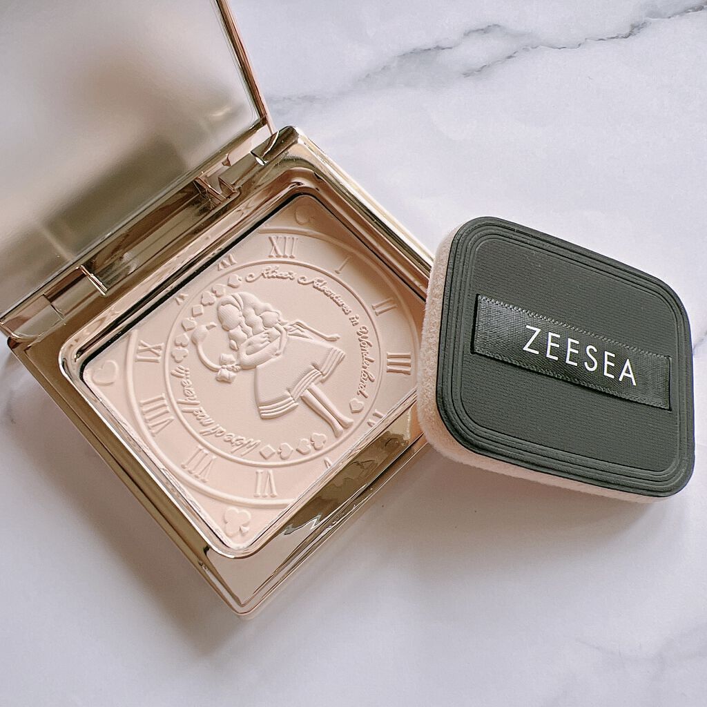 アリス クリアプレストパウダー MH02 ライトベージュ/ZEESEA/プレストパウダーを使ったクチコミ（2枚目）