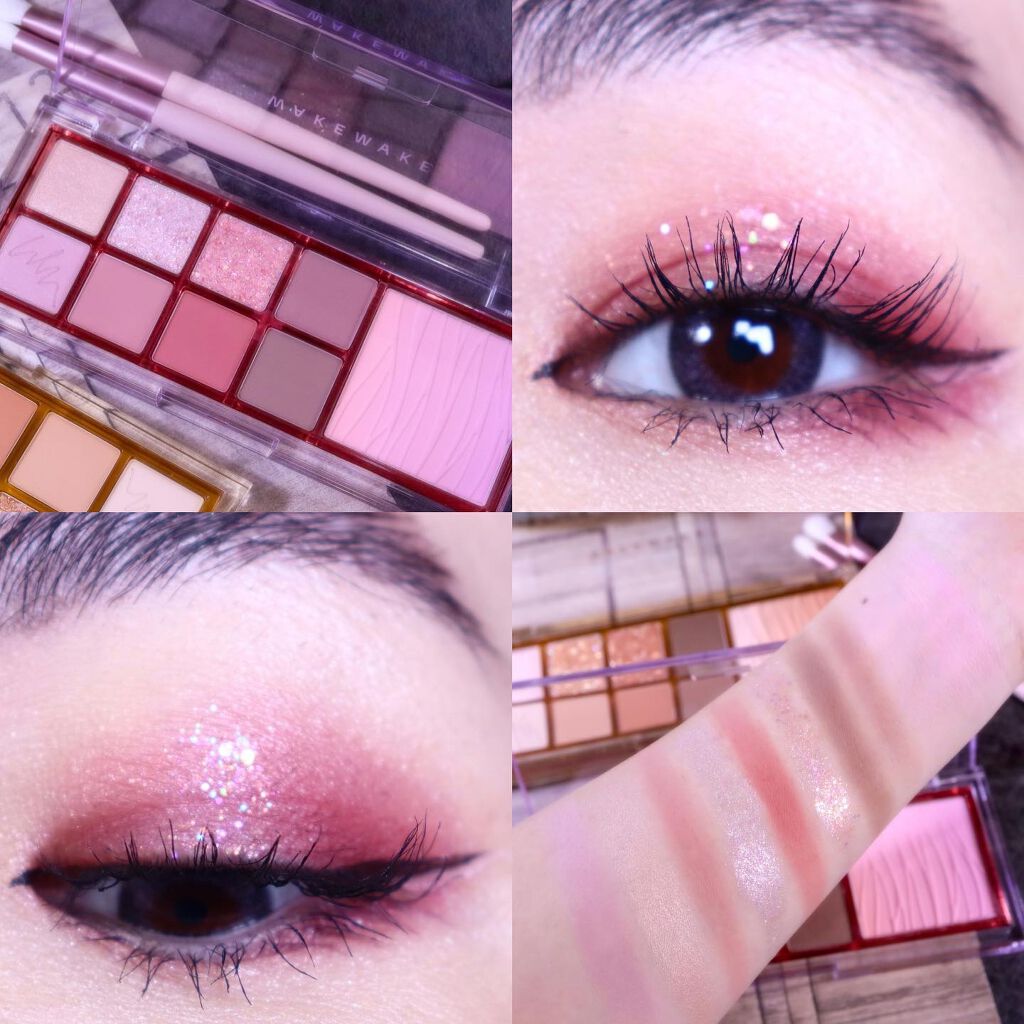 ミックスブラーリングアイパレット/wakemake/マルチパレットを使ったクチコミ（2枚目）