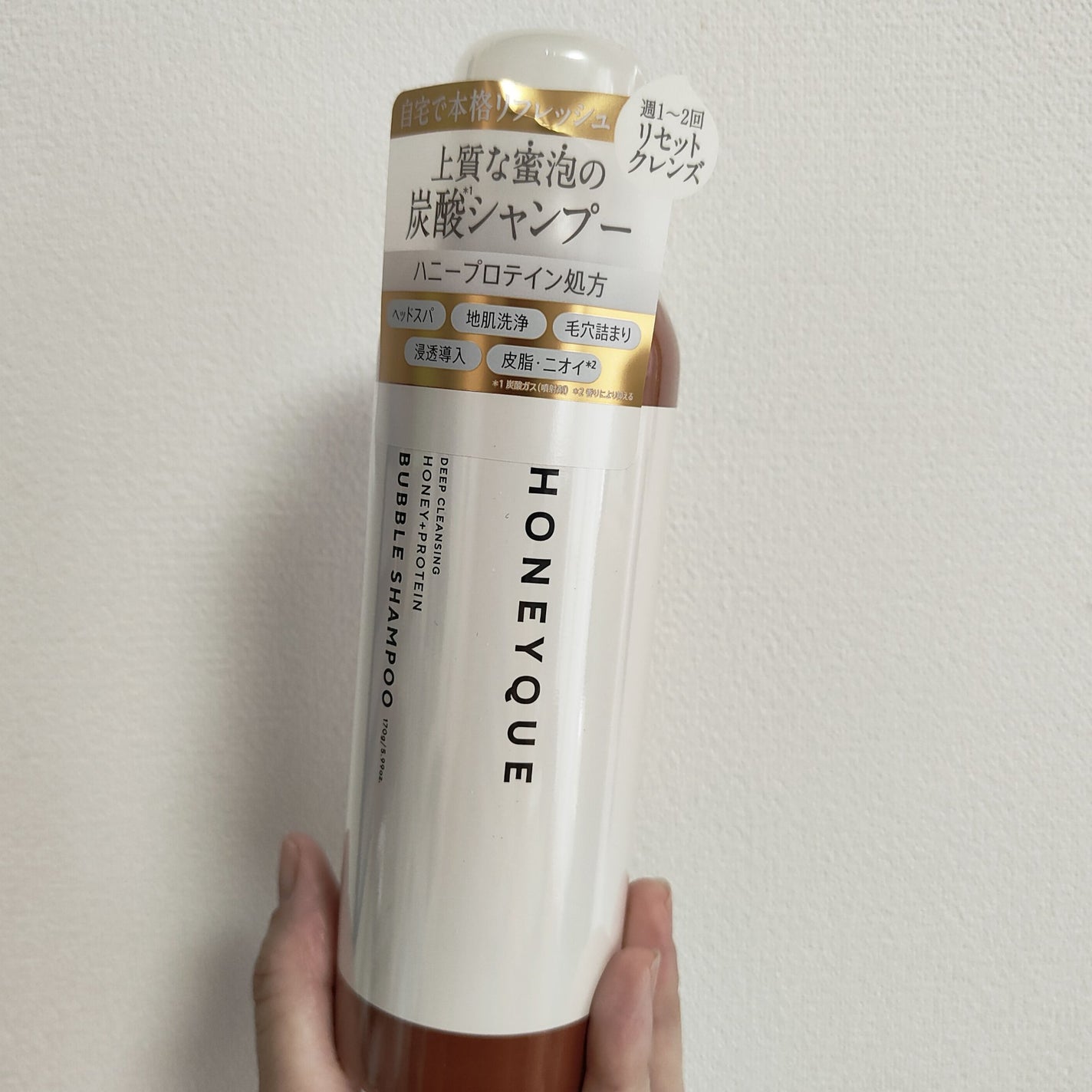 ディープクレンジング ヘッドスパ バブルシャンプー/ハニーク/市販シャンプーを使ったクチコミ(1枚目)