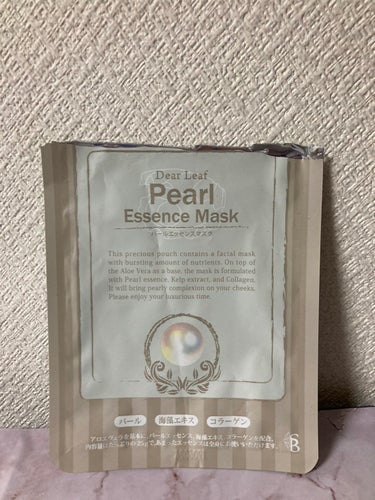 Pearl　essence　musk/dear leaf/シートマスク・パックを使ったクチコミ（1枚目）