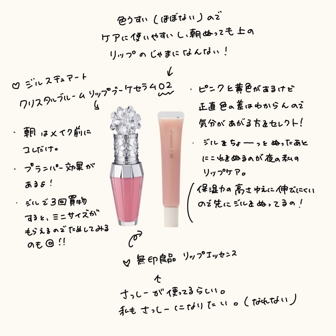 ジルスチュアート クリスタルブルーム リップブーケ セラム/JILL STUART/リッププランパーを使ったクチコミ(2枚目)