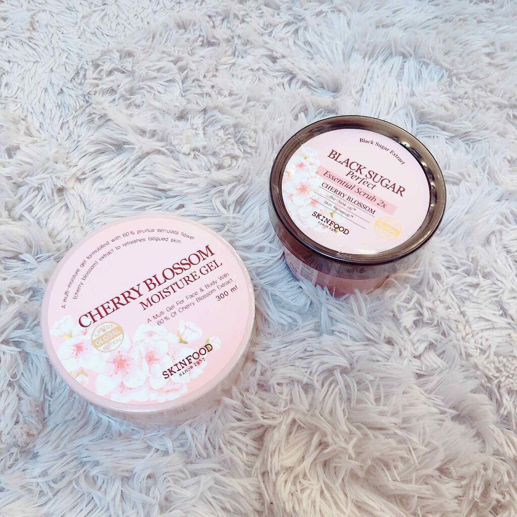 チェリーブロッサムモイスチャージェル/SKINFOOD/ボディローションを使ったクチコミ（1枚目）