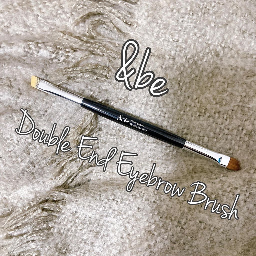 ダブルエンドアイブロウブラシ熊野筆/＆be/メイクブラシを使ったクチコミ（1枚目）