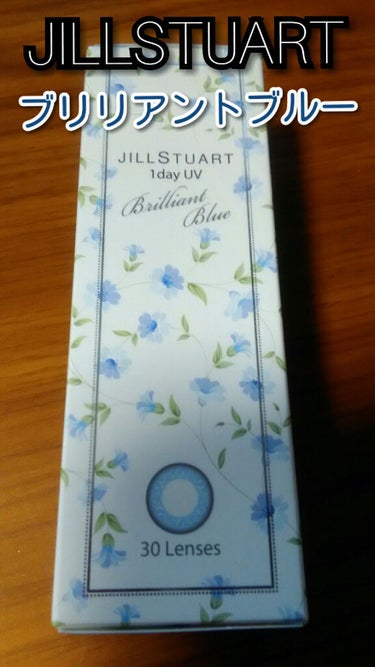 JILL STUART 1day UV ブリリアント ブルー/JILL STUART/ワンデー（１DAY）カラコンを使ったクチコミ（1枚目）