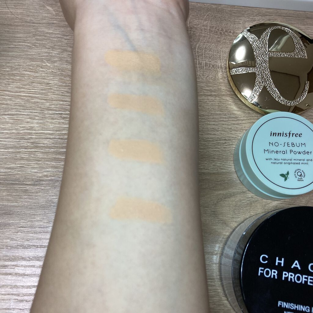 ノーセバム　ミネラルパウダー　N/innisfree/ルースパウダーを使ったクチコミ（2枚目）