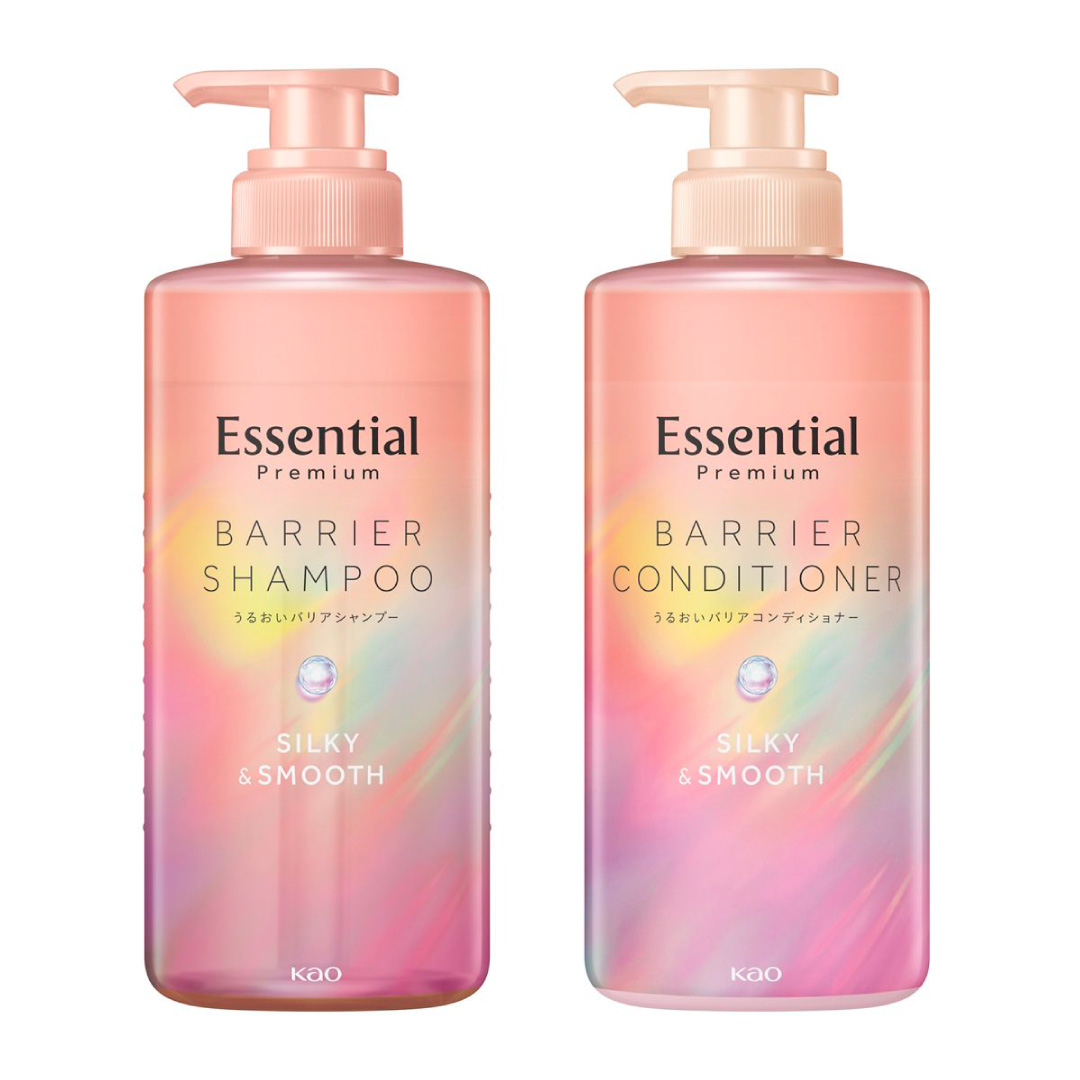 ★まとめ買い★　エッセンシャル　プレミアムうるおいバリアコンディショナーシルキー＆スムース詰替340ｍｌ　×24個 プレミアム うるおいバリアコンディショナー グロウ\u0026モイスト