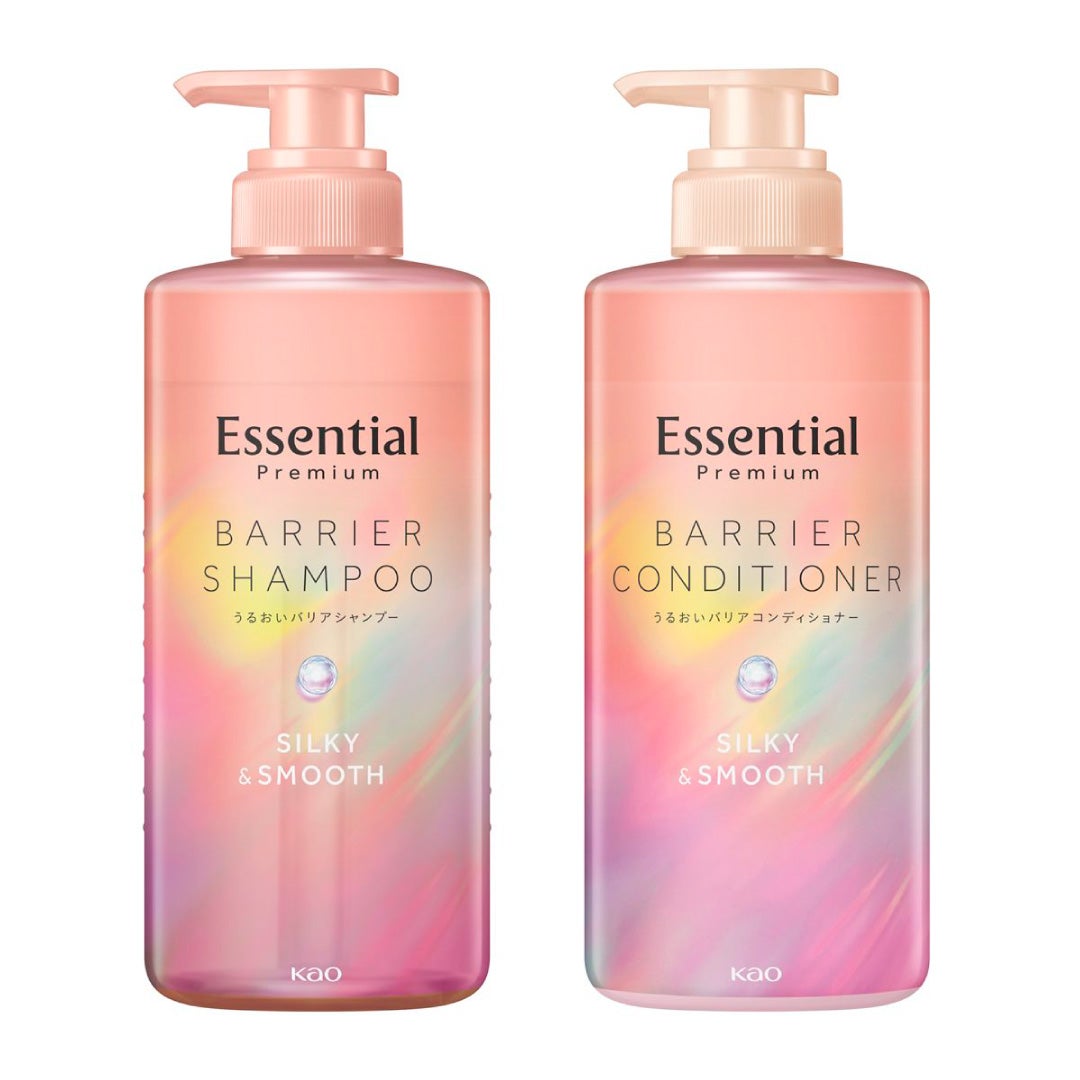 エッセンシャル エッセンシャル プレミアム うるおいバリアシャンプー/コンディショナー シルキー&スムース