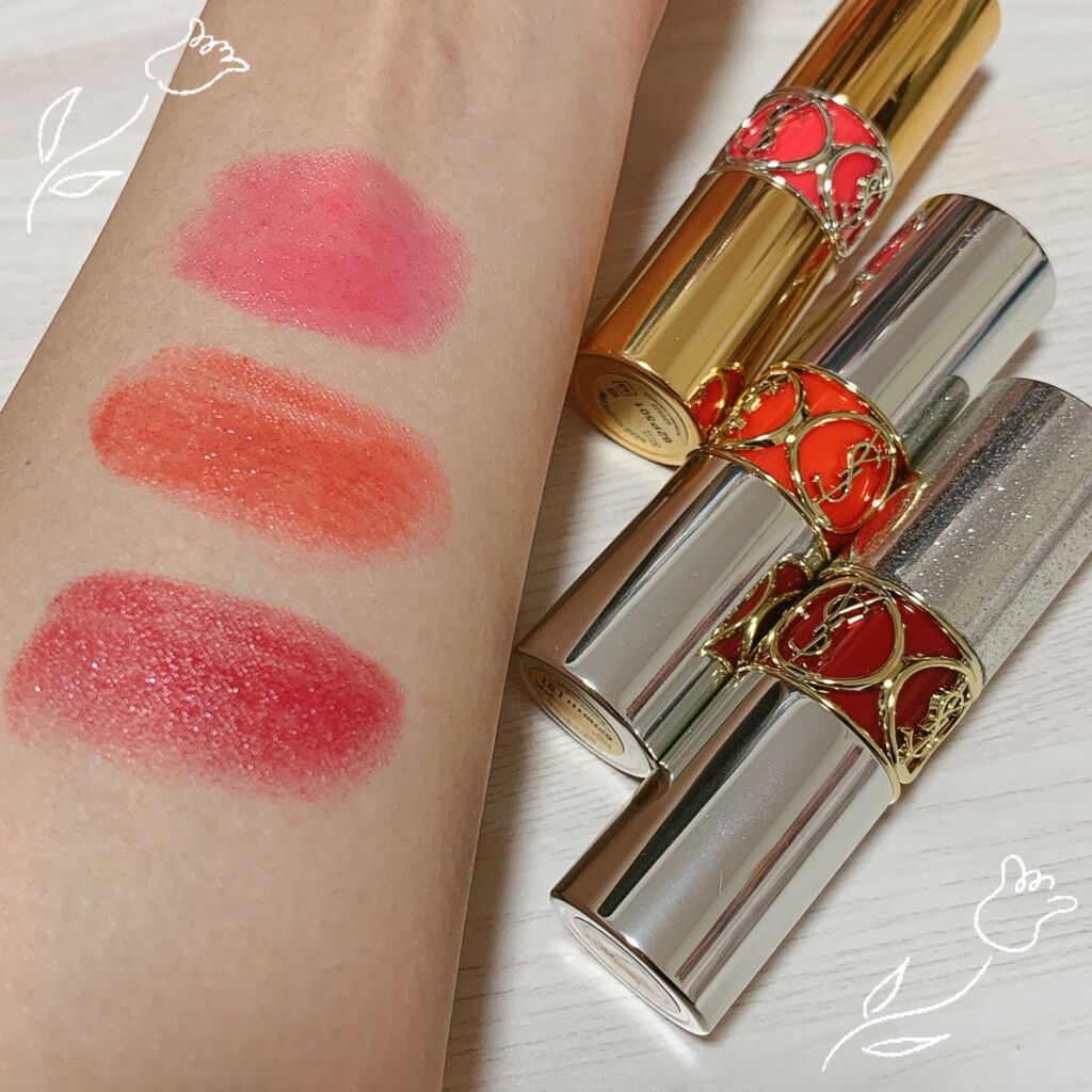 ルージュ ヴォリュプテ ロックシャイン N°12 ロックステージ レッド/YVES SAINT LAURENT BEAUTE/口紅を使ったクチコミ（3枚目）