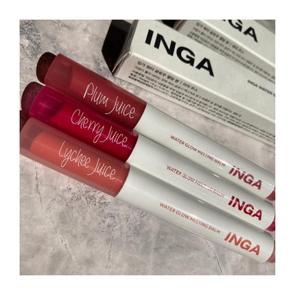 ウォーターグローメルティングバーム/INGA/口紅を使ったクチコミ(7枚目)