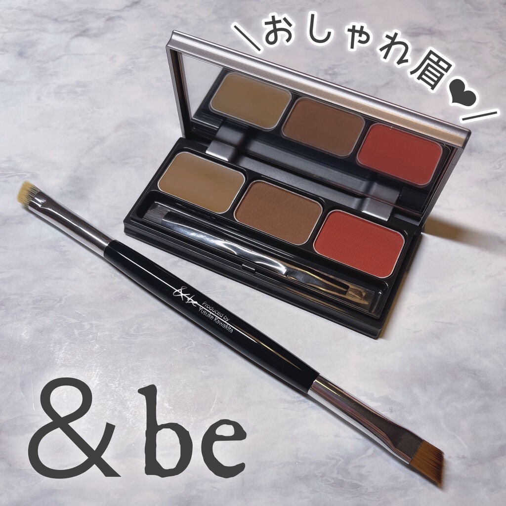ダブルエンドアイブロウブラシ熊野筆/&be/メイクブラシを使ったクチコミ(1枚目)