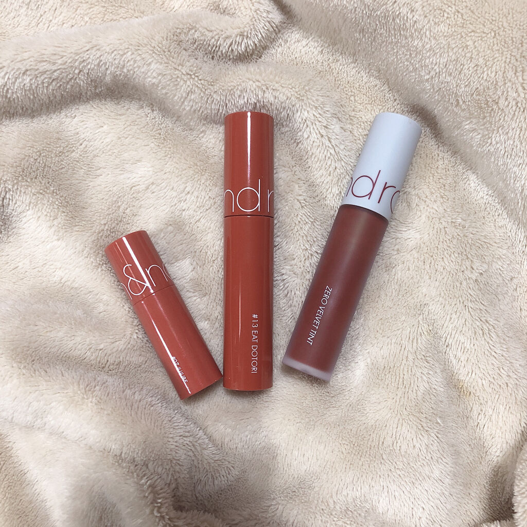 ジューシーラスティングティント/rom&nd/リップティントを使ったクチコミ（2枚目）