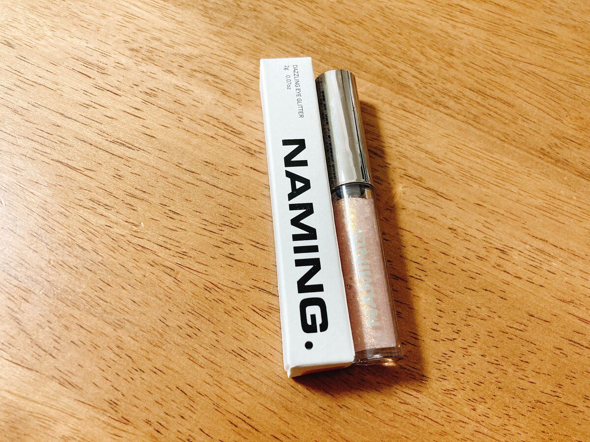  ダズリングアイグリッター ORT01 NOT-ORANGE/NAMING./リキッドアイシャドウを使ったクチコミ（1枚目）