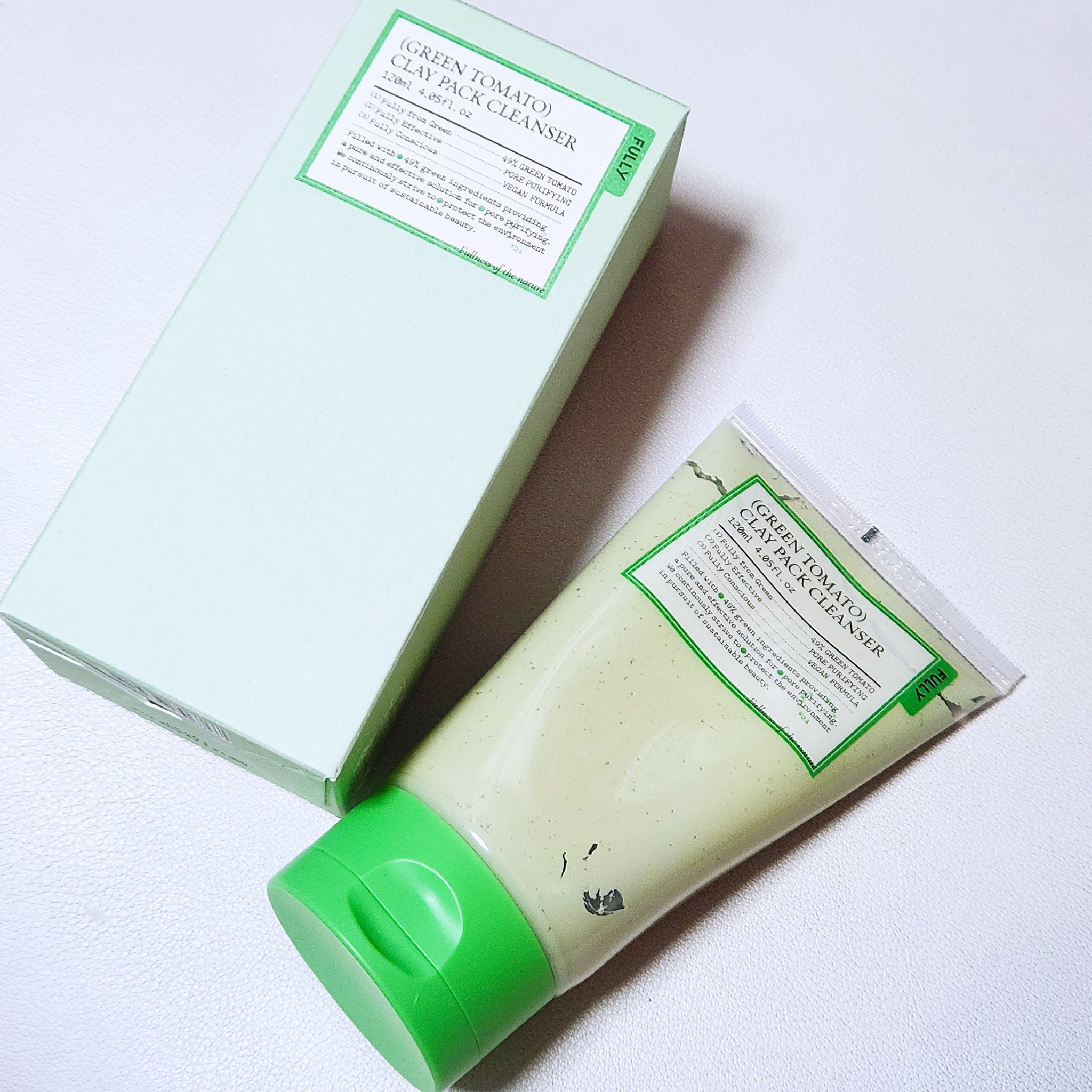 グリーントマトクレイマスククレンザー/FULLY/洗い流すパック・マスクを使ったクチコミ（1枚目）