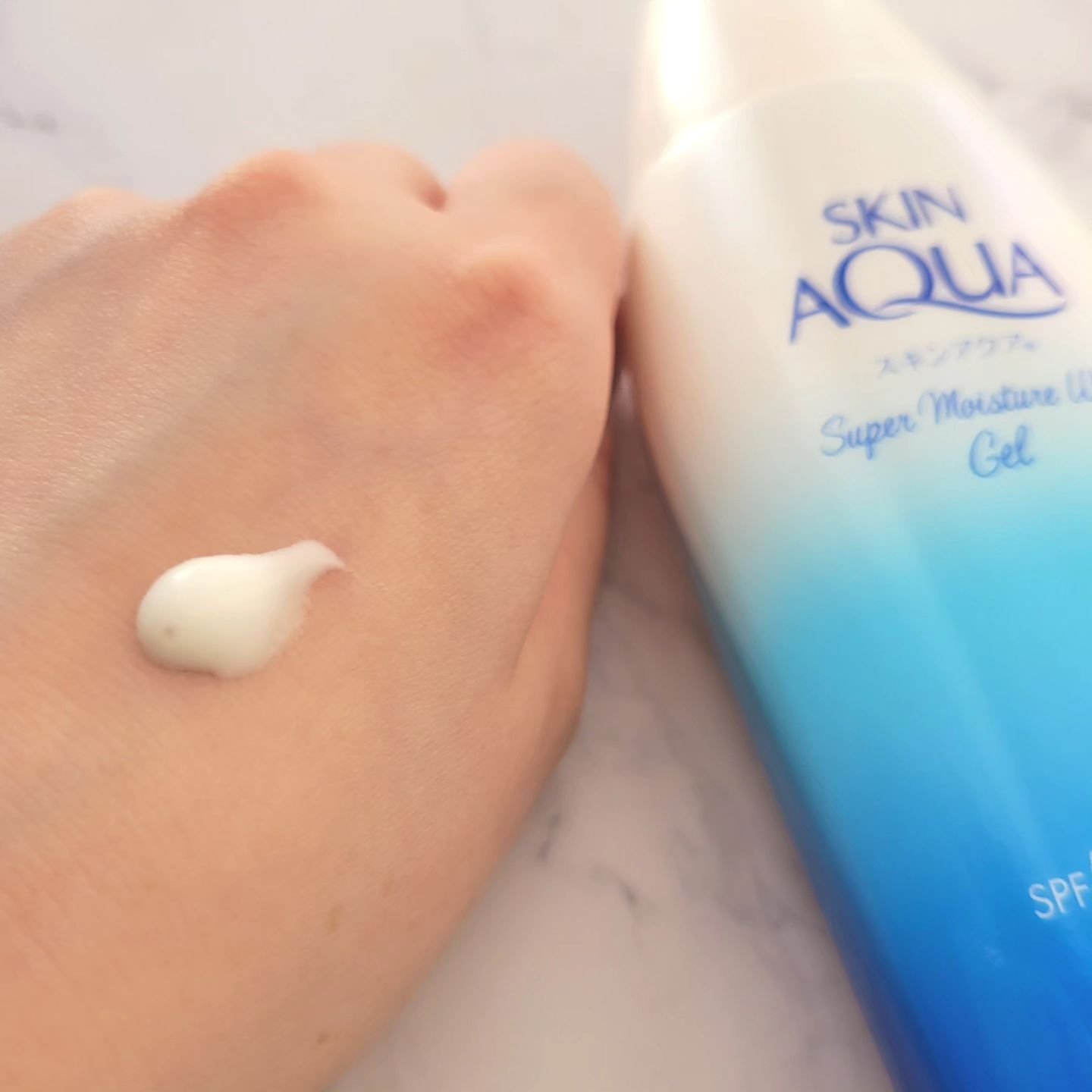スキンアクア スーパーモイスチャージェル/スキンアクア/日焼け止めジェルを使ったクチコミ（3枚目）