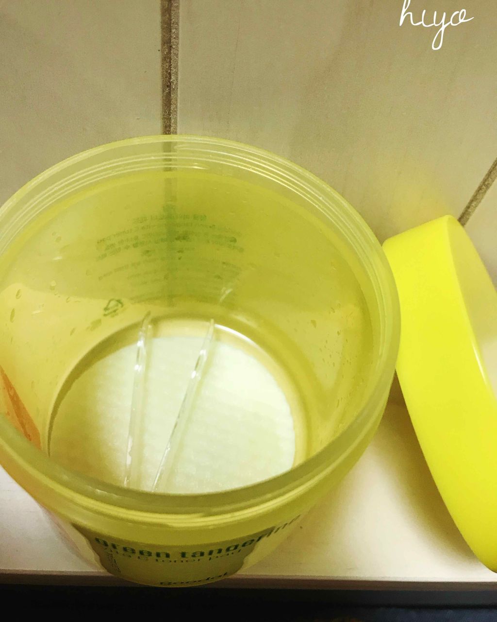 グリーンタンジェリン ビタCダークスポットケアパッド/goodal/トナーパッドを使ったクチコミ（2枚目）