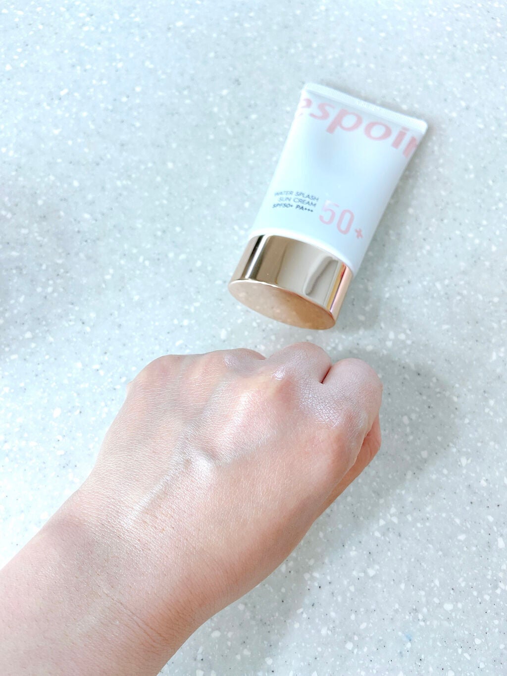 ウォータースプラッシュサンクリーム/espoir/日焼け止め・UVケアを使ったクチコミ(6枚目)