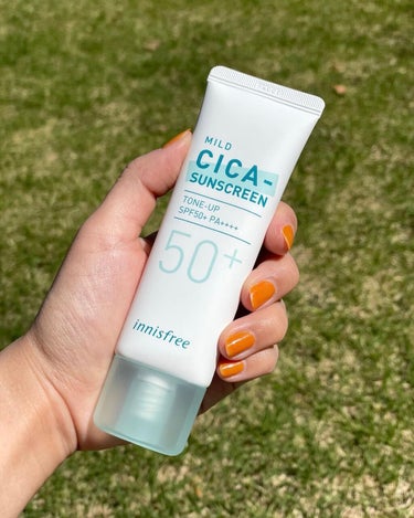 マイルド シカ サンスクリーン SPF50+ / PA++++/innisfree/日焼け止め・UVケアを使ったクチコミ（1枚目）