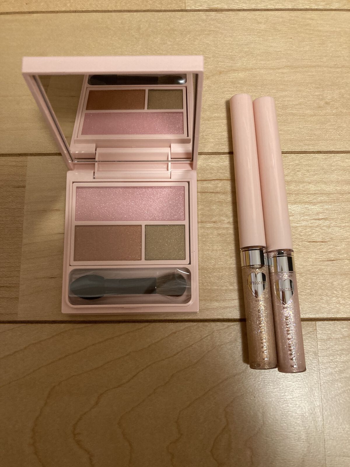 フーミー アイシャドウパレット sunset pink/WHOMEE/アイシャドウパレットを使ったクチコミ（2枚目）